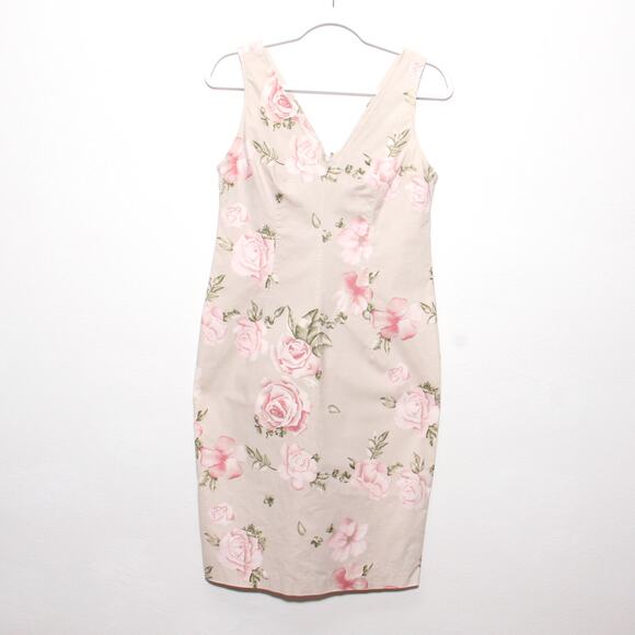 Vintage Kahala Hawaiian Floral Sheath Dress Size 10 - Picture 1 of 7